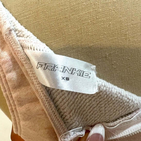 Frankie Collective Reworked Nike Sweatshirt Bustier Top - Picture 4 of 6